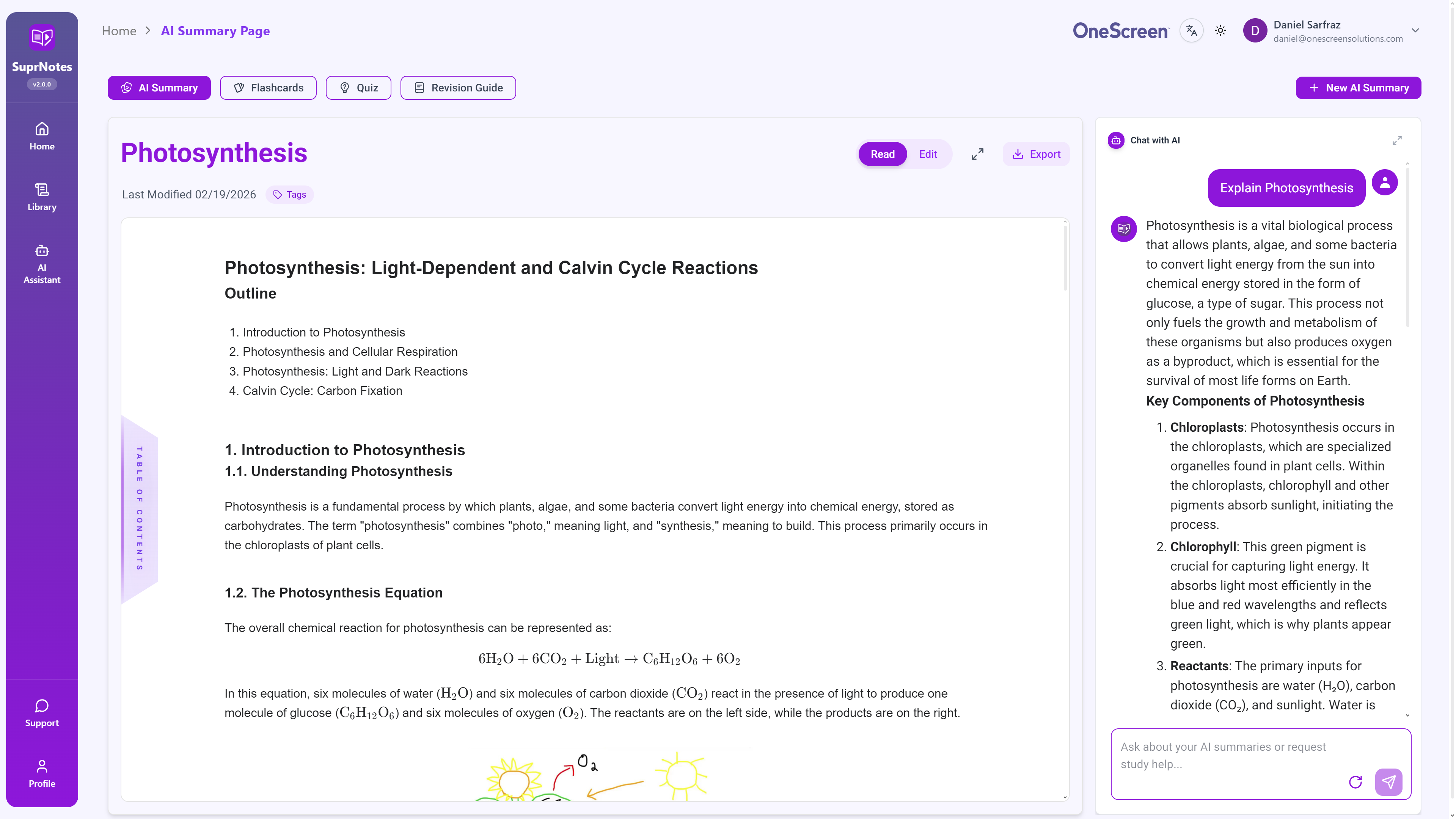 SuprNotes app with accessibility features